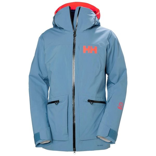 Damska kurtka narciarska Helly Hansen Powderqueen Infinity. Niebieskie kurtki narciarskie i snowboardowe damskie Helly Hansen, bez wzorów, bez kaptura, narciarskie. W wyprzedaży za 2,074.50 zł.