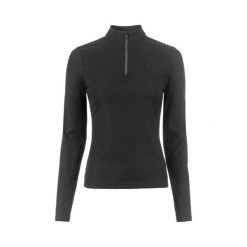 Damska koszulka do jazdy konnej Cavallo Cavalrakel. Czarne t-shirty damskie CAVALLO, bez wzorów, bez kołnierzyka. Za 301.50 zł.