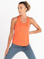 Dare 2b Top sportowy "Modernize II" w kolorze pomarańczowym rozmiar: 48. Pomarańczowe topy damskie Dare 2b, bez wzorów, z materiału, bez kołnierzyka. Za 43.95 zł.