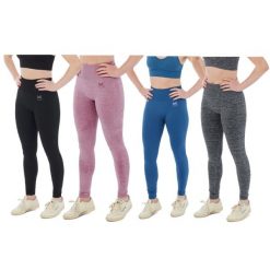 Legginsy sportowe damskie Xtreme Sportswear. Fioletowe legginsy damskie XTREME SOCKSWEAR, bez wzorów, z elastanu. Za 134.50 zł.