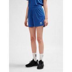 Szorty damskie Hummel Essential. Niebieskie szorty damskie HUMMEL, bez wzorów, sportowe. Za 121.00 zł.