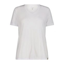 T-shirt z dzianiny mieszanki lyocellu damski CMP. Białe t-shirty damskie CMP, xl, bez wzorów, z dzianiny, bez kołnierzyka. Za 163.50 zł.