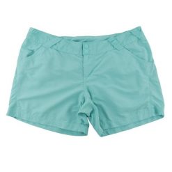 Columbia szorty damskie PFG. Niebieskie spodenki sportowe damskie Columbia, l, z materiału, trekkingowe. Za 106.46 zł.