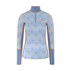 Damski sweter 1/2 zip Kari Traa Anna. Niebieskie swetry klasyczne damskie Kari Traa, na zimę, bez kołnierzyka. Za 537.50 zł.