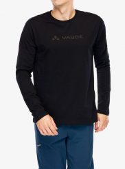 Longsleeve męski Vaude Logo LS T-Shirt. Czarne koszulki męskie z długim rękawem Vaude, m, bez wzorów, z bawełny, bez kołnierzyka. Za 183.75 zł.
