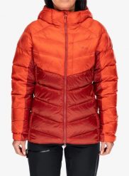 Kurtka puchowa damska Rab Glaceon Pro Jacket. Czerwone kurtki damskie RAB, na zimę, m, bez wzorów, z materiału, bez kaptura. Za 984.49 zł.