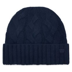 Czapka z daszkiem Weekend Max Mara. Niebieskie czapki z daszkiem damskie Weekend Max Mara, bez wzorów. Za 544.99 zł.