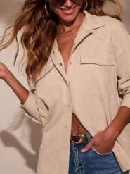 LA Angels Bluzka w kolorze kremowym rozmiar: L. Brązowe bluzki damskie LA Angels, l, bez wzorów, bez kołnierzyka, bez ramiączek. Za 130.99 zł.