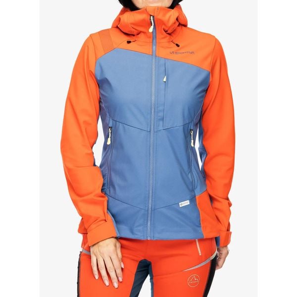 Kurtka softshell damska La Sportiva Alpine Guide Windstopper Jacket. Brązowe kurtki damskie La Sportiva, bez wzorów, z softshellu, bez kaptura. Za 1,043.99 zł.