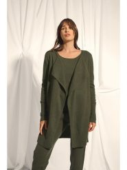 Just Cashmere Kaszmirowy kardigan "Brooke" w kolorze khaki rozmiar: M. Brązowe kardigany damskie Just Cashmere, m, bez wzorów, z kaszmiru. Za 342.60 zł.