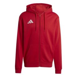 Bluza z kapturem i zamkiem błyskawicznym adidas Entrada 26. Białe bluzy z kapturem męskie Adidas. Za 146.99 zł.