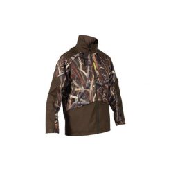 Kurtka SUPERDUCK 100 KAMOREEDS. Brązowe kurtki damskie SOLOGNAC, xl, bez wzorów, z materiału. W wyprzedaży za 209.99 zł.