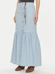 ViCOLO Spódnica jeansowa DB5089 Niebieski Regular Fit. Niebieskie spódniczki damskie ViCOLO, m, bez wzorów, z bawełny. Za 399.99 zł.