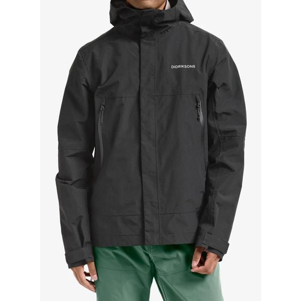 Kurtka przeciwdeszczowa męska Didriksons Grit Jacket 4. Czarne kurtki męskie Didriksons, m, bez wzorów, bez kaptura. Za 637.99 zł.