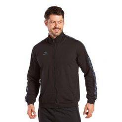 Kurtka dresowa Erima Essential Team. Czarne kurtki męskie Erima, l, bez wzorów, z dresówki, retro, bez kaptura. W wyprzedaży za 223.00 zł.