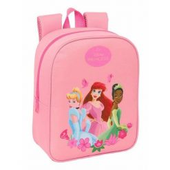 Plecak szkolny DISNEY PRINCESS Różowy. Czerwone plecaki damskie Disney Princess, bez wzorów, biznesowe. Za 56.85 zł.