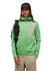 Bluza Peak Performance męska Utility Light Zip Hood zielona - L. Zielone bluzy bez kaptura męskie Peak Performance, l, z bawełny. Za 699.00 zł.