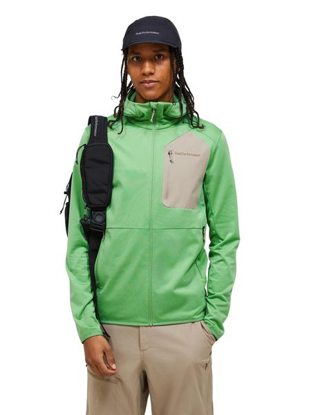 Bluza Peak Performance męska Utility Light Zip Hood zielona - M. Zielone bluzy bez kaptura męskie Peak Performance, l, z bawełny. Za 699.00 zł.
