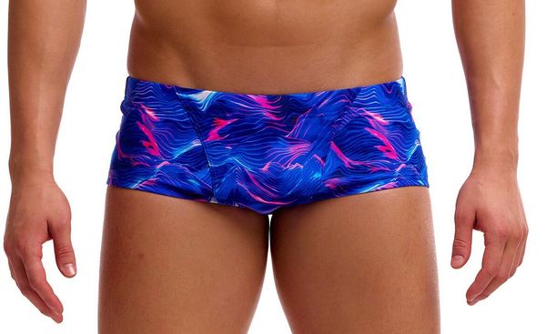 Kąpielówki Funky Trunks Rising Tide - trunki męskie. Brązowe kąpielówki męskie FUNKY TRUNKS, l, bez wzorów, z materiału, na fitness i siłownię. Za 159.00 zł.