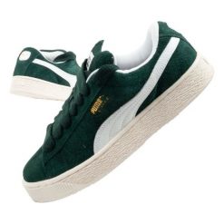 Buty Puma Suede Xl Hairy 397241 02 zielone. Zielone buty sportowe na co dzień damskie bez wzorów, z materiału, Puma Suede. Za 414.66 zł.