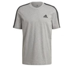 Koszulka adidas Essentials 3-Bandes. Szare t-shirty sportowe męskie Adidas, s, bez ramiączek, do piłki nożnej, climacool (adidas). Za 87.99 zł.