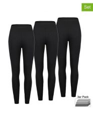 Sublevel Legginsy (3 pary) w kolorze czarnym rozmiar: XS. Czarne legginsy damskie Sublevel, xs, bez wzorów. Za 96.60 zł.