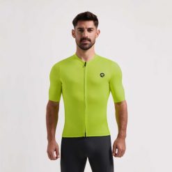 Koszulka Rogelli Distance. Zielone t-shirty sportowe męskie Rogelli, l, z jersey, bez ramiączek, rowerowe. Za 109.00 zł.