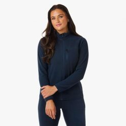 Bluza polarowa Turystyka Damska Swedemount Geilo Fleece Full Zip II W. Niebieskie bluzy bez kaptura damskie SWEDEMOUNT, z polaru. W wyprzedaży za 95.00 zł.