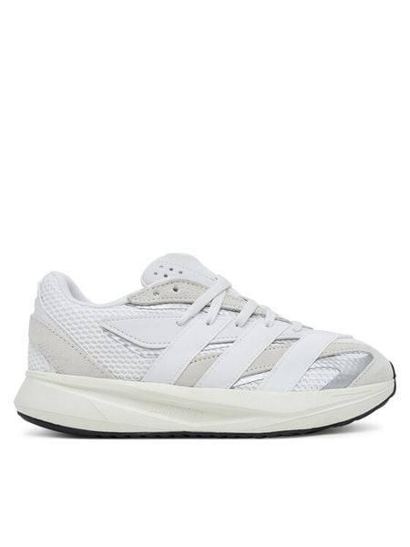 Adidas Sneakersy Lightblaze JQ4758 Biały. Białe buty sportowe dziewczęce Adidas, bez wzorów, z materiału, bez zapięcia. Za 209.99 zł.