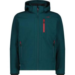 Kurtka z zamkiem błyskawicznym z kapturem CMP. Zielone kurtki męskie CMP, na wiosnę, bez wzorów, z softshellu, sportowe, z kapturem. Za 371.50 zł.