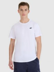 4F T-shirt regular gładki męski (2-pack) - multikolor M. T-shirty męskie 4f, m, bez wzorów, z bawełny, bez kołnierzyka. Za 89.99 zł.