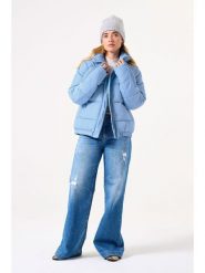 Garcia Kurtka zimowa w kolorze błękitnym rozmiar: XL. Niebieskie kurtki damskie Garcia, na zimę, xl, bez wzorów, z puchu, bez kaptura. Za 295.99 zł.