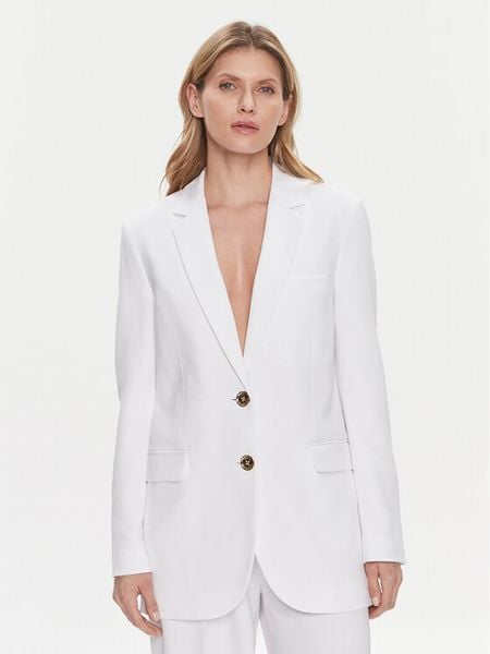 MICHAEL Michael Kors Marynarka MR3100CENX Biały Regular Fit. Białe marynarki i żakiety damskie MICHAEL Michael Kors, bez wzorów, z syntetyku. Za 1,259.00 zł.