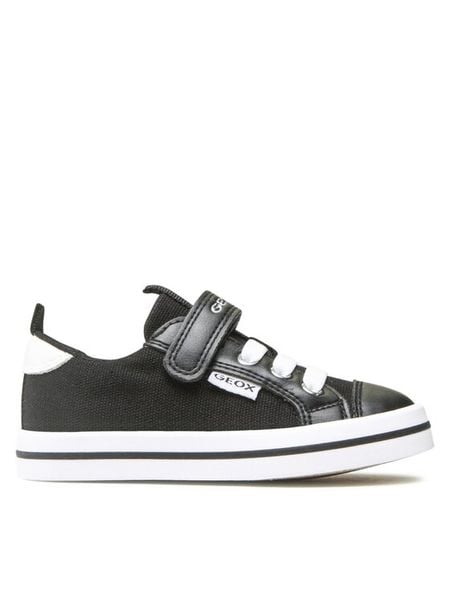 Geox Sneakersy Jr Ciak Girl J3504I01054C9999 M Czarny. Czarne buty sportowe dziewczęce Geox, bez wzorów, ze skóry, bez zapięcia. Za 139.99 zł.