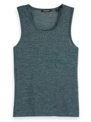 Scotch & Soda Top w kolorze morskim rozmiar: XL. Niebieskie topy damskie Scotch & Soda, xl, bez wzorów, bez kołnierzyka. Za 79.21 zł.