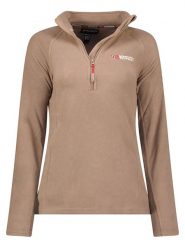 Geographical Norway Bluza polarowa w kolorze beżowym rozmiar: L. Brązowe bluzy bez kaptura damskie Geographical Norway, l, z polaru. Za 74.63 zł.