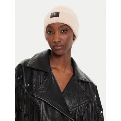 Czapka Calvin Klein. Czerwone czapki zimowe damskie CALVIN KLEIN. Za 209.99 zł.