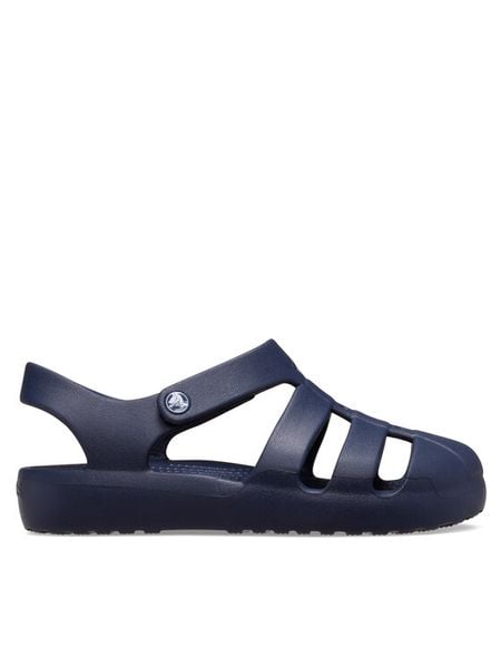 Crocs Sandały Classic Fisherman T 210626 Granatowy. Niebieskie sandały dziewczęce Crocs, z tworzywa sztucznego, bez zapięcia. Za 139.99 zł.