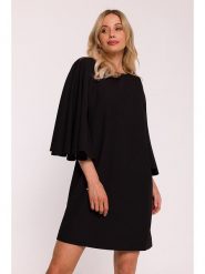 Stylove Sukienka w kolorze czarnym rozmiar: XL. Czarne sukienki damskie Stylove, na co dzień, xl, bez wzorów, bez kołnierzyka, bez ramiączek, mini, proste. Za 214.99 zł.