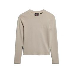 Bluza damska Superdry Essential Logo Gd. Szare bluzy bez kaptura damskie Superdry. Za 146.55 zł.