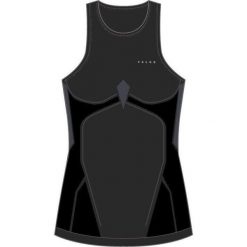 Damski tank top Falke Warm. Czarne topy sportowe damskie Falke, l, bez wzorów, z dzianiny, bez ramiączek. Za 315.50 zł.