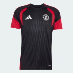 Koszulka treningowa Manchester United 26/27 Tiro. Czarne t-shirty sportowe męskie Adidas, l, z dzianiny, bez ramiączek, na fitness i siłownię, climacool (adidas). Za 308.24 zł.