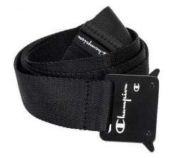 Pasek Champion unisex. Czarne paski męskie CHAMPION, bez wzorów, z poliesteru. Za 162.99 zł.