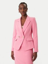 Rinascimento Marynarka CFC0128643003 Różowy Regular Fit. Czerwone marynarki i żakiety damskie RINASCIMENTO, m, bez wzorów, z syntetyku. Za 749.99 zł.