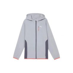 Kurtka z dresu Puma PWRTRAIN. Szare kurtki męskie Puma, s, bez wzorów, z dresówki, eleganckie, bez kaptura. Za 262.55 zł.