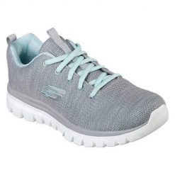 Buty do chodzenia damskie Skechers Graceful Twisted Fortune. Szare obuwie do biegania damskie Skechers. Za 353.00 zł.
