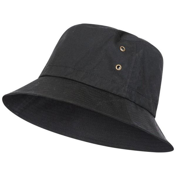 Woskowa Czapka Z Daszkiem Dla Dorosłych Unisex. Czarne czapki męskie Trespass, bez wzorów, z bawełny. Za 141.99 zł.