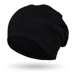 Czapka zimowa Peterson PTN HAT-04 czarna. Czarne czapki zimowe damskie Peterson, z materiału. Za 54.00 zł.