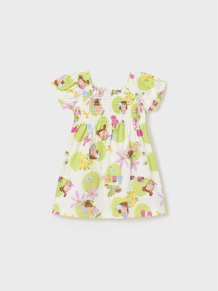 Mayoral Sukienka letnia 1969 Kolorowy Regular Fit. Sukienki dziewczęce Mayoral, na lato, bez wzorów, z bawełny, bez ramiączek. Za 79.99 zł.