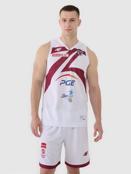 4F Koszulka meczowa replika domowa z sezonu 2024/25 męska 4F x PLK - Spójnia Stargard - multikolor L. T-shirty sportowe męskie 4f, l, z dzianiny, bez ramiączek, na fitness i siłownię. Za 219.99 zł.